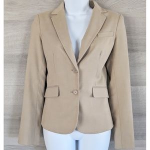New York & Company Tan Slim Fit Blazer - sz 2